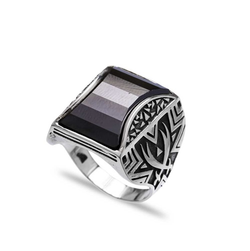 Onyx Authentic Men Ring Wholesale Handmade 925 Sterling Silver